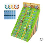 Jeu de Dames pour - Numéro Learning Checker Game | Jouet de stratégie en Bois éducatif, Formation cérébrale Amusante, activité Interactive Parfaite pour l'éducation du Divertissement, 20,3x18x