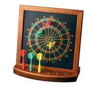 Jeu De Darts Miniature - En Bois Hevea - Avec 6 Flèches Magnétiques