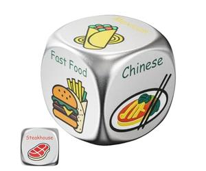 Jeu de Dé Alimentaire - Jeu De Société Cadeau De Noël | Dés Pour Choisir Le Repas - Pour Rencontres, Soirées En Famille, Fêtes, Amis, Maison, Voyage, Saint-Valentin Et Pâques
