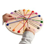 Jeu de défi de Corde - 22,3x22.3 cm de Puzzle en Bois, Jouet de Coordination œil-Main, Tableau de démêlage à nœuds | Puzzle de Teaser cérébral avec Design Portable, Jeu logique pour Les, famil