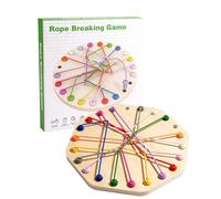 Jeu de défi de corde, jeu de puzzle de corde | Interactif Twisted Rope Untying Challenge,Logic Board Game Brain Teaser Stratégie Interactive Fine Motricité Jouets pour Garçons et Filles