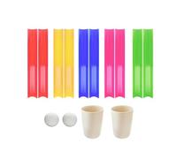 Jeu de défi de pipeline, sports de plein air pour enfants, balles de golf portables avec sac de rangement pour le leadership de la journée sportive de, S 5.5 cm de largeur