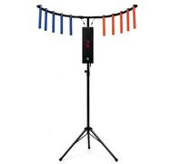 Jeu de défi Reflex Stick, borne d'arcade d'entraînement à la coordination œil-main à vitesse réglable avec effets lumineux LED et musicaux pour événements, locations et soirées jeux en famille Black