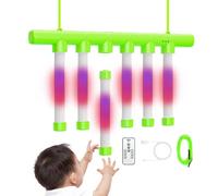 Jeu de défi réflexe - Jeu de bâtons | Catch Toy Sticks Entraînement de réaction avec 3 vitesses réglables Jeu de bâtons tombants lumineux Drop Catch Win Hand Challenge Game pour la main