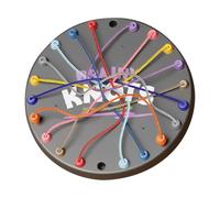 Jeu de Démêlage de Corde À Nœuds, Table de Puzzle À Corde Torsadée, Jeu de Société Stratégique de Dénouement de Corde avec 10 Cordes, Jeu de Défi de Pensée Logique, pour Enfant de 3 Ans et Plus