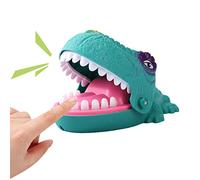 Jeu de dents à clipser - Jeu de dents croco - Pas de piles requises - Jeu d'action pour toute la famille - Peut également être utilisé comme jeu à boire - Jeu de doigts mordu dinosaure