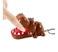 Jeu De Dents D'Alligator | Petits Jouets Anti-Stress Drôles - Porte-Clés Animaux Hippo Cartoon Pendentifs - pour Bagage Portefeuille Sac À Main Voyage École Fête Maison Bureau Adultes