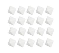 Jeu de dés à 8 Faces, Jeux de société en Plastique Vierges, Bricolage, enseignement des mathématiques, comptage, 20 pièces, Blanc