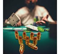 Jeu De Dés À Balles En Alliage À 6 Faces, Ensemble De Dés De Table, Jeu De Société Pour Fête De Poker, Ornement Décoratif