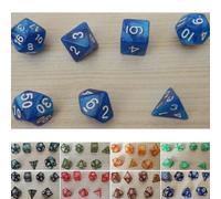 Jeu De Dés À Gemmes Multi-Faces D10, 7 Pièces, Pour Rpg Dunjons & Dragons Dnd D & D, Vente En Gros