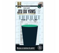 Jeu de Dés avec Gobelet ""Yams"" 8cm Noir
