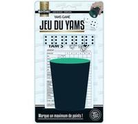 Jeu de Dés avec Gobelet ""Yams"" 8cm Noir