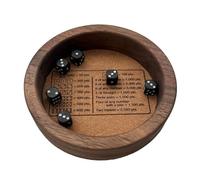 Jeu de dés classique - Jeu de dés classique avec plateau | Plateau à dés | Dice Game Companion | Le design amusant du jeu de société empêche les dés de se