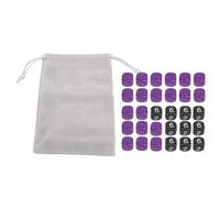 Jeu de dés colorés 30 pièces 16mm dés de Jeu multifonctionnels en Plastique à 6 Faces pour Jeux de société activités mathématiques et soirées de Jeux en Famille