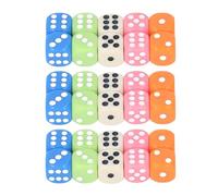 Jeu de dés colorés en Plastique, 30 pièces, Jeu Standard à 6 Faces pour Enfants, Apprentissage des mathématiques en lanc, Bleu, Orange, Rose, Vert