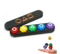 Jeu de dés coréen - Gonggi - Set Squid Game - 5 pièces - Plastique durable