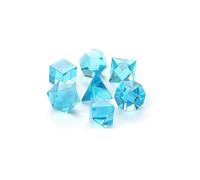 Jeu De Dés Créatifs En Verre Bleu Océan, Ensemble De 7 Pièces De Dés Polyédriques, Jeu De Société
