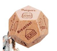 Jeu De Dés Dating - De Choix De Nourriture, Activité De Rendez-Vous pour Adultes | Couples De Soutien en Bois en Bois, Interaction Romantique, Décisions De Repas Amusantes, Divertissemen