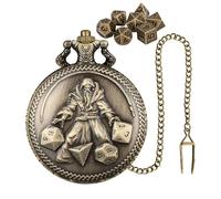 Jeu de dés de coquille de montre de poche, jeu de dés polyédriques - jeu de dés de jeu de dés polyédriques 7x, jeu de dés polyédriques de petit jeu à multiples facettes.