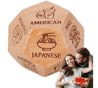 Jeu de dés de décision alimentaire - Dés de décision alimentaire | Dés pour décider du dîner avec de jolis designs, coffret cadeau créatif pour Halloween, la Saint-Valentin, un anniversaire, Noël