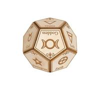 Jeu de dés de décision : cube à plusieurs faces, finition de bord lisse, sélecteur au choix aléatoire, taille de voyage compacte | dés polyédriques pour prendre des décisions pour la vie à la maison,