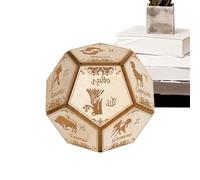 Jeu de dés de décision : cube à plusieurs faces, finition de bord lisse, sélecteur au choix aléatoire, taille de voyage compacte | dés polyédriques pour prendre des décisions pour la vie à la maison,