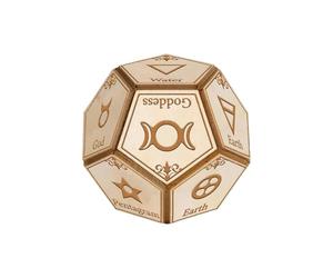 Jeu de dés de décision : cube à plusieurs faces, finition de bord lisse, sélecteur au choix aléatoire, taille de voyage compacte | dés polyédriques pour prendre des décisions pour la vie à la maison,