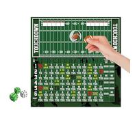 Jeu De Dés De Football - Jeu Ďe Dés Football, Ĵeu Đe Stratégie Et Plateau Portable - Set avec Planche, Ďés, Tableau Score Effaçable | Animation Soirée, Idée Cadeau Famille Amis | pour Voyage, Fête, E