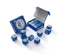 Jeu de dés de forçage (sans instructions) - Tours de magie - Force Choisissez un nombre - Matrices de découpe - Illusions - Accessoires de mentalisme (bleu)