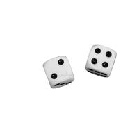 Jeu de dés de jeu blancs de qualité supérieure, 14 mm, D6, dés opaques avec points blancs pour jeux de table,