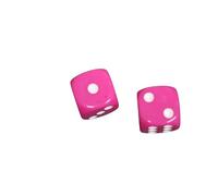 Jeu de dés de jeu roses de qualité supérieure, 14 mm, D6, dés opaques avec pois blancs pour jeux de table,