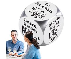 Jeu de dés de Rendez-Vous Nocturnes : dés de décision créatifs pour Les Couples, dés de décision créatifs | Accessoires de Jeu pour la Saint-Valentin, animez Vos soirées avec des rires et