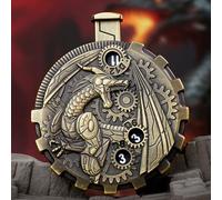 Jeu de dés de roulette unique V3.0 - Le dernier TTRPG Click to Roll - Mise à niveau des dés DND - Appuyez pour rouler équilibré et équitable - Fabriqué à partir d'alliage de zinc - Lecture de