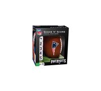 Jeu de dés de voyage MasterPieces NFL New England Patriots Shake N Score