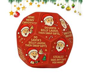 Jeu de dés d'échange de Noël - Dit Fun Family | Jeu de Père Noël pour | Activités de fête de Noël avec Un Design de Jeu hilarant | Jeux de Natalle pour la Nuit en Famille, Filles,Filles