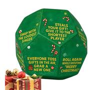 Jeu de dés d'échange de Père Noël | Jeu de dés pour fête de Noël - Fournitures de décoration de fête de vacances pour femmes, garçons, filles, hommes, adultes, famille, amis