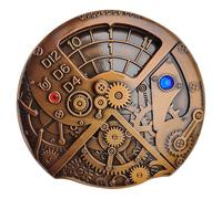 Jeu de dés DND D&D uniques en métal pour jeux de rôle D&D D20 D12 D10 D8 D6 D4 D100 (doré vintage)