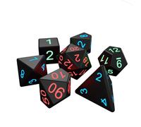 Jeu De Dés Électroniques Led D4-D20, Ensemble De 7 Pièces, Cubes Lumineux, Pixels De Tour, Jeu De Société, De Table, En Papier, Gxmf