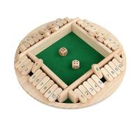 Jeu de dés Fermer la boîte,Jeu de dés Fermer la boîte,Jeu de dés de stratégie classique | Jeux éducatifs de société portables, jeux de société en bois pour les réunions de famille, fêtes de