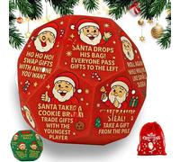 Jeu de dés hilarants pour échange de cadeaux de Noël, cadeaux de Noël interactifs (B)