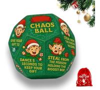 Jeu de dés hilarants pour échanges, 12 dés différents côtés, cadeaux de Noël amusants pour échanges de Noël, jeux secrets de famille de rennes, idée de groupe de bureau