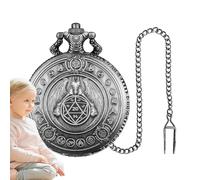 Jeu de dés Montre de poche, étui pour montre de poche Jeu de dés | Dés de jeu de société polyédriques, jeu de dés en métal polyédrique pour jeux de rôle, boîte de montre de poche pa