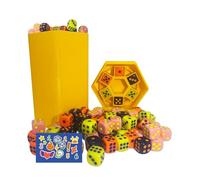 Jeu de dés passionnant - Jouet familial interactif, jeu portable au rythme rapide avec poignée, style de table en plastique avec équilibre, fonction amusante, dés de fête pour dortoir, voyage, camping