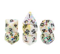 Jeu De Dés Polyédriques Colorés, 7 Pièces/Lot, D4 D6 D8 D10d % D12 D20, Pour Jeux De Table Dnd Rpg, Bar, Pub, Club, Fête