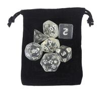 Jeu De Dés Polyédriques Dnd Pour Jeux De Table, Nouveau, 7 Pièces/Ensemble, Pour Rpg Mtg D4 D6 D8 D10 D % D12 D20, 6 Couleurs Au Choix