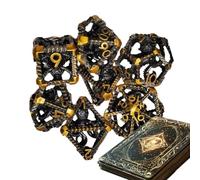 Jeu de dés polyédriques, jeu de rôle Dragon Dice - RPG Polyedral Table Games Dice, Creative Metal Family Rencontre RPG Accessoires pour jeux de rôle Nuit Nuit