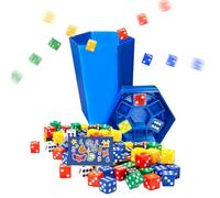 Jeu de dés poubelle - Jeu de société pour familles - Jeu de dés rapide pour les cours - Voyage - Camping - Pour adolescents, adultes,