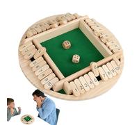 Jeu de dés pour 2 à 4 joueurs, jeux de société portables, éducation de table en bois pour fêtes d'anniversaire, pub, réunions de famille
