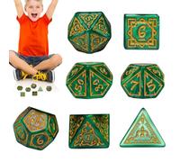 Jeu De Dés pour Jeux De Société | 7 Dés Acryliques pour Jeux de Rôle,Idéal pour Les Activités De Groupe Amusant avec Amis Et Famille Adapté Aux Débutants Et À