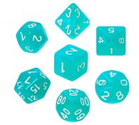 Jeu de dés REBEL RPG - Pierres de Lune - Turquoise